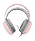 Auriculares gaming con micrófono mars gaming mh-glow/ jack 3.5/ rosas