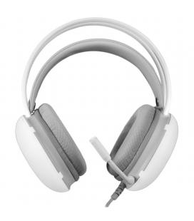 Auriculares gaming con micrófono mars gaming mh-glow/ jack 3.5/ blancos