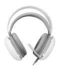 Auriculares gaming con micrófono mars gaming mh-glow/ jack 3.5/ blancos