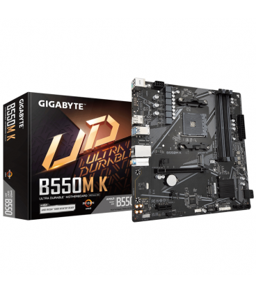 PLACA BASE GIGABYTE B550M K AM4 MATX 4XDDR4