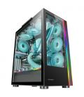 Mars Gaming MC-ULTRA Negro Torre Gaming Custom XXL E-ATX Doble Tira LED ARGB Doble Ventana Cristal Templado Estructura Cámara Du