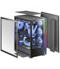 Mars Gaming MC-ULTRA Negro Torre Gaming Custom XXL E-ATX Doble Tira LED ARGB Doble Ventana Cristal Templado Estructura Cámara Du