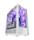 Mars Gaming MC-ULTRA Blanco Torre Gaming Custom XXL E-ATX Doble Tira LED ARGB Doble Ventana Cristal Templado Estructura Cámara D