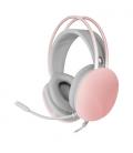 Mars Gaming MH-GLOW Rosa Auriculares 360° Full Chroma RGB Flow Micrófono Cancelación de Ruido Diseño Ultra-ligero Almohadillas M