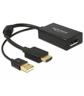 Delock Adaptador HDMI Macho activo a DisplayPort 1