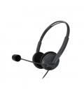 Auriculares micro energy sistem office 2 anthracite supraural - 30mm - cable 150cm - jack 3.5mm - antipop - 20hz