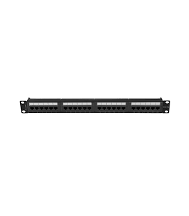 PATCH PANEL LANBERG 24 PUERTOS 1U 19" CAT.6A UTP NEGRO