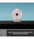 Webcam logitech brio 300 rosado FULL HD USB tipo c