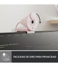 Webcam logitech brio 300 rosado FULL HD USB tipo c