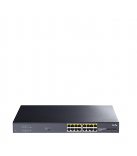 SWITCH CUDY 16-PORT GIGABIT POE+SWITCH WITH 2 GIGABIT SFP PORTS 200W