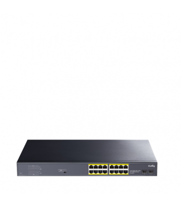 SWITCH CUDY 16-PORT GIGABIT POE+SWITCH WITH 2 GIGABIT SFP PORTS 200W