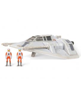 Figura jazwares star wars nave deluxe snowspeeder con figura