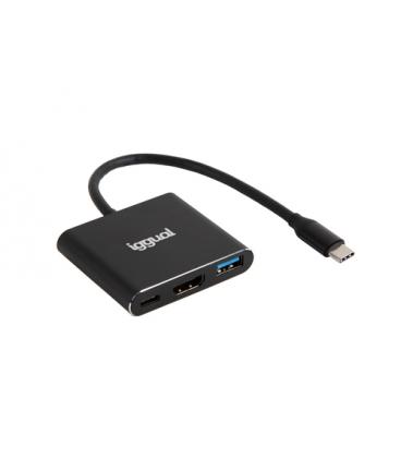 iggual Hub tipo C 3 en 1 HDMI USB3.0