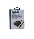 iggual Hub tipo C 3 en 1 HDMI USB3.0