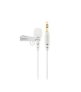 Microfono rode lavalier go white jack 3.5mm trs - 110db - omnidirectional - blanco