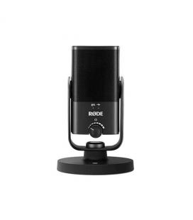 Microfono estudio rode nt - usb mini usb - c - 121db - 20hz - jack 3.5mm - base incluida - negro