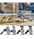 LEGO Star Wars 75345 TM Pack de Combate: Soldados Clon de la 501 y Vehículo de Juguete
