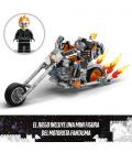 LEGO Marvel Super Heroes 76245 Marvel Meca y Moto del Motorista Fantasma, Juguete para Construir
