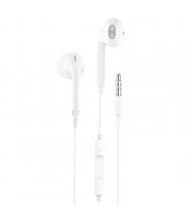 Auriculares tech one tech eartech tec1001/ con micrófono/ jack 3.5/ blancos