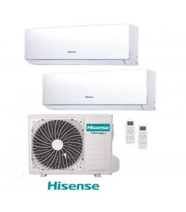Conjunto 2x1 aire acondicionado hisense serie comfort inverter - wifi - unidad exterior 4.472 frig + unidad interior 3.010 fri