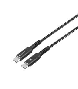 CoolBox COO-CAB-UC-60W cable USB 1,2 m USB C Negro, Plata