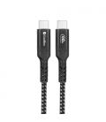 CoolBox COO-CAB-UC-60W cable USB 1,2 m USB C Negro, Plata