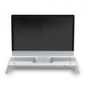 Mars Gaming MGS-ONE Blanco Soporte Monitor RGB Chroma Tamaño Ajustable Soporte Smartphone y Tablet USB Frontal 2.0