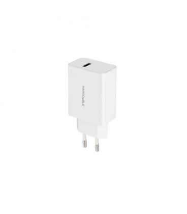 Nanocable Cargador USB, 5V/2.1A, Blanco