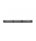 PATCH PANEL LANBERG 24 PUERTOS 1U 19" CAT.6 SFTP NEGRO