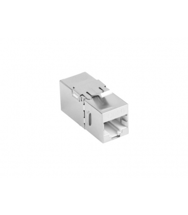 ADAPTADOR LANBERG CAT6 FTP HEMBRA THRU KEYSTONE RJ45 A RJ45, 90 GRADOS