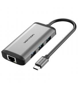 Docking usb tipo-c vention cnchb/ 1xhdmi/ 3xusb/ 1xusb tipo-c/ 1xrj45/ gris