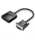 Convertidor vga a hdmi vention acnbb/ vga macho a hdmi hembra