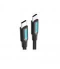 Cable usb 2.0 tipo-c vention cosbf/ usb tipo-c macho - usb tipo-c macho/ 1m/ negro