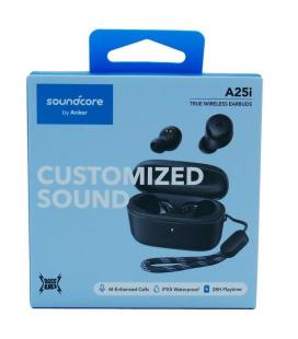 Auriculares bluetooth soundcore a25i customized sound con estuche de carga/ autonomía 9h/ negros