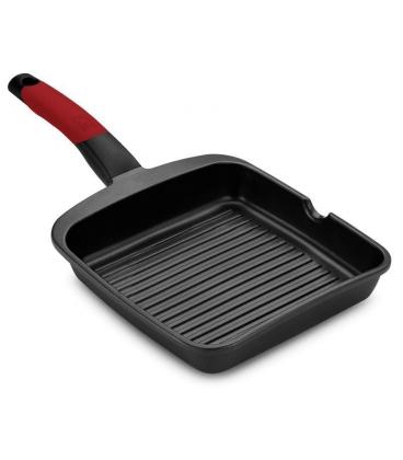 Grill bra premiere a411428/ ø28cm/ aluminio fundido/ apto para inducción