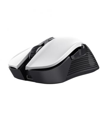 Ratón Gaming Inalámbrico Trust Gaming GXT 923W YBAR/ Batería recargable/ Hasta 7200 DPI/ Blanco