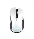 Ratón Gaming Inalámbrico Trust Gaming GXT 923W YBAR/ Batería recargable/ Hasta 7200 DPI/ Blanco