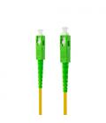 Nanocable Cable de Fibra Óptica SC/APC a SC/APC Monomodo Simplex LSZH, Amarillo, 60 m