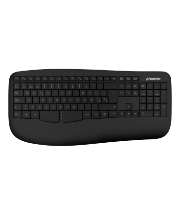 Phoenix k201 teclado ergonómico inalámbrico 2.4ghz