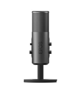 Microfono streaming epos b20 gris USB tipo c jack 3.5mm incluye soporte 48khz