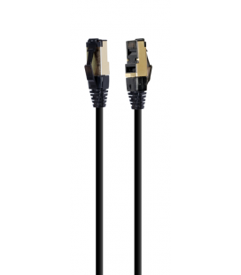CABLE RED S-FTP GEMBIRD CAT 8 LSZH NEGRO 0,5 M