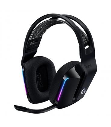 Auricular con microfono logitech g g733 gaming wireless inalambrico negro