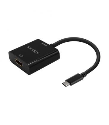 Conversor HDMI 4K 30Hz Aisens A109-0684/ HDMI Hembra - USB Tipo-C Macho/ 15cm/ Negro