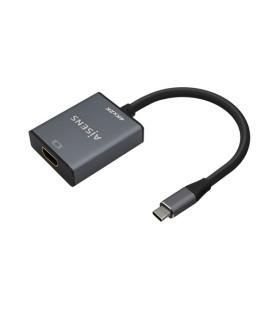 Conversor HDMI 4K 30Hz Aisens A109-0685/ HDMI Hembra - USB Tipo-C Macho/ 15cm/ Gris