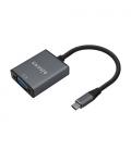 Conversor Aisens A109-0691/ USB Tipo-C Macho - VGA Hembra/ 15cm/ Gris