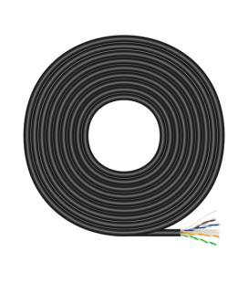 Bobina de Cable RJ45 para Exteriores UTP AWG23 Aisens A135-0675 Cat.6/ 100m/ Impermeable/ Negro