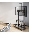 Soporte de Pie Inclinable con Ruedas Aisens FT100E-135 para TV 37-100"/ hasta 150kg