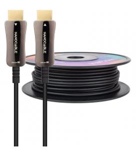 Cable hdmi 2.1 aoc 8k nanocable 10.15.2150/ hdmi macho - hdmi macho/ 50m/ negro