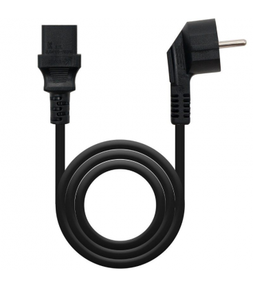 Cable alimentación cpu nanocable 10.22.0102-l2/ cee7 macho - c13 hembra/ 2m/ negro