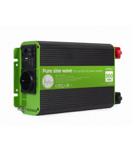 INVERSOR CORRIENTE DC-AC GEMBIRD COCHE DE ONDA SINUSOIDAL PURA DE 12 V 500 W